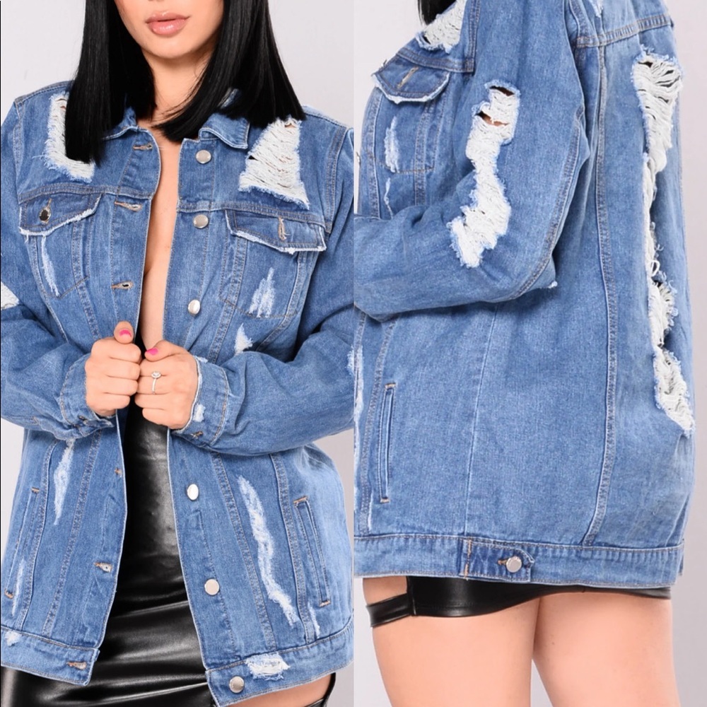 Brand new oversized jean jacket